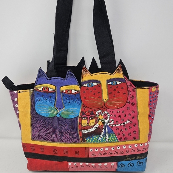 Laurel Burch Sun N Sand Feline Family bag - Picture 2 of 13